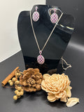 Earrings and collars set plus chain 925 Italian silver
