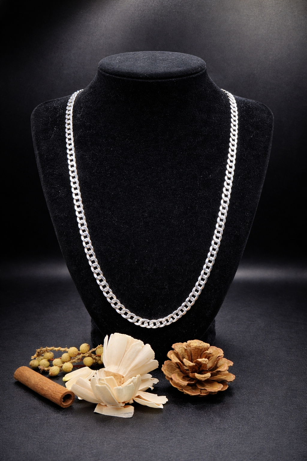 925 Sterling Silver Cuban Link Curb Chain Necklace – Unisex